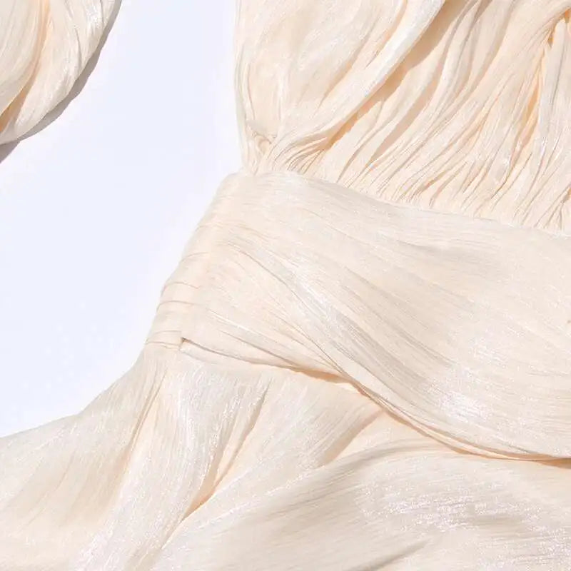 Elizora™ – Elegante Mini Jurk met V-Hals en Kantdetail