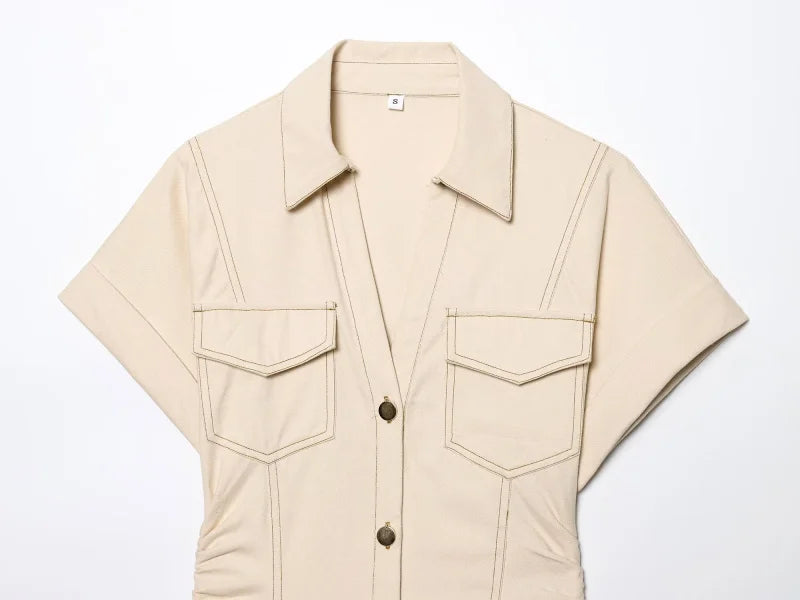 Elegante Denim MIDI Jurk™