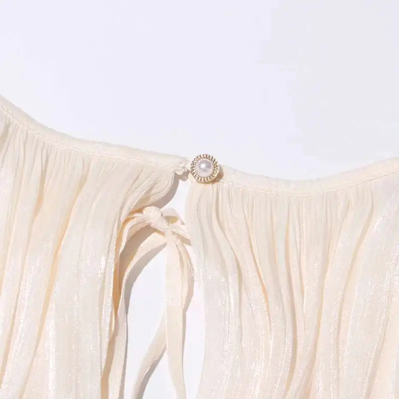 Elizora™ – Elegante Mini Jurk met V-Hals en Kantdetail
