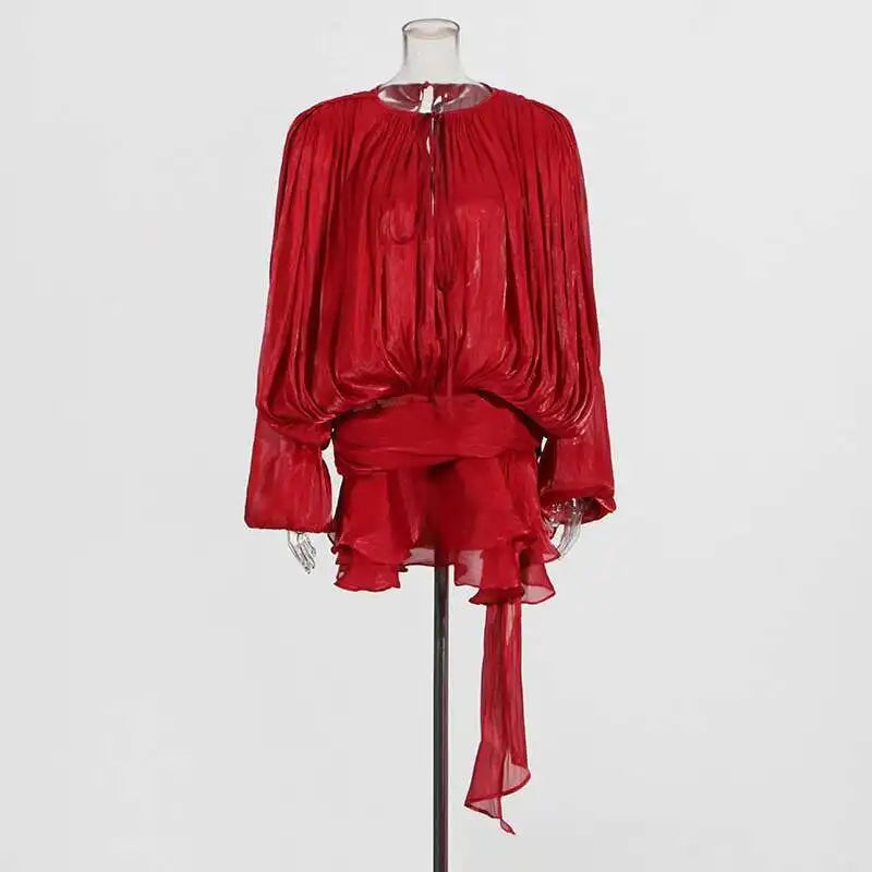 Elizora™ – Elegante Mini Jurk met V-Hals en Kantdetail